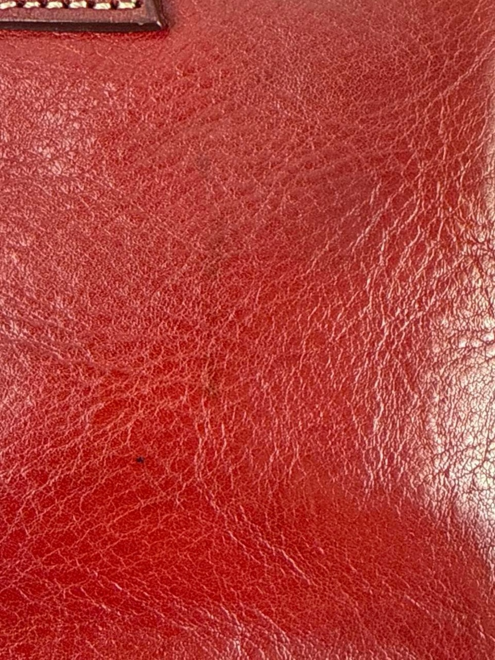 Fossil Sedona Dark Cognac Red Leather Saddle Shoulder Bag - Picture 7 of 8